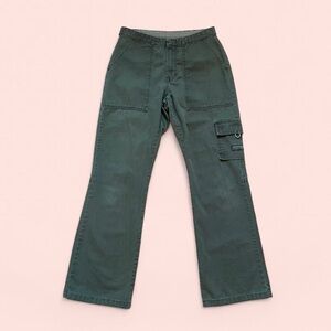 Y2K Vintage Jordache Green Cargo Utility Pants